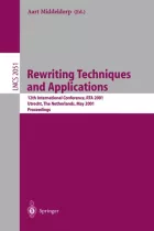 Product cover for Rewriting Techniques and Applications
