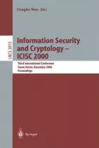 Product cover for Information Security and Cryptology - ICISC 2000