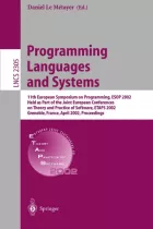 Product cover for Programming Languages and Systems