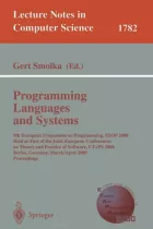 Product cover for Programming Languages and Systems