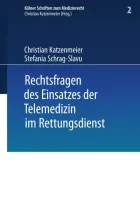 Product cover for Rechtsfragen des Einsatzes der Telemedizin im Rettungsdienst