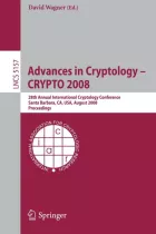 Product cover for Advances in Cryptology - CRYPTO 2008