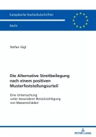 Product cover for Die Alternative Streitbeilegung nach einem positiven Musterfeststellungsurteil