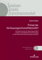 Product cover for Primat der Verfassungsschutzeffektivitaet