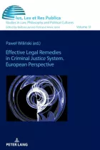 Product cover for Effective Legal Remedies in Criminal Justice System. European Perspective