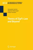 Product cover for Theory of Zipf's Law and Beyond