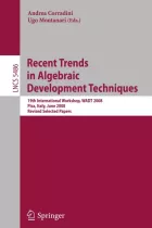 Product cover for Recent Trends in Algebraic Development Techniques