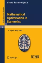 Product cover for Mathematical Optimisation in Economics