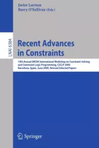 Product cover for Recent Advances in Constraints