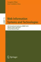 Product cover for Web Information Systems and Technologies