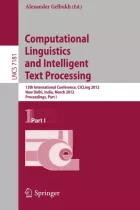 Product cover for Computational Linguistics and Intelligent Text Processing