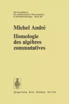 Product cover for Homologie des algebres commutatives