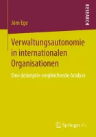 Product cover for Verwaltungsautonomie in internationalen Organisationen