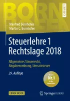 Product cover for Steuerlehre 1 Rechtslage 2018