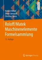 Product cover for Roloff/Matek Maschinenelemente Formelsammlung