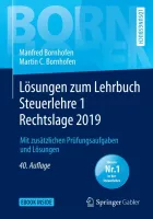 Product cover for Lösungen zum Lehrbuch Steuerlehre 1 Rechtslage 2019