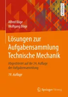 Product cover for Lösungen zur Aufgabensammlung Technische Mechanik