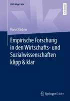 Product cover for Empirische Forschung in den Wirtschafts- und Sozialwissenschaften klipp &amp; klar