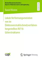 Product cover for Lokale Verformungsevolution von im Elektronenstrahlschmelzverfahren hergestellten IN718-Gitterstrukturen