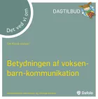 Product cover for Det ved vi om - Betydningen af voksen-barn-kommunikation  (dagtilbud)