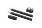 Product cover for Moleskine Black Pencils - 2 Pencils, Cap and Sharpener