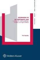 Product cover for Exceptions in EU Copyright Law