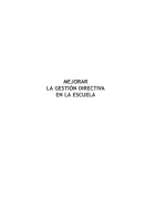 Product cover for Mejorar la gestión directiva en la escuela